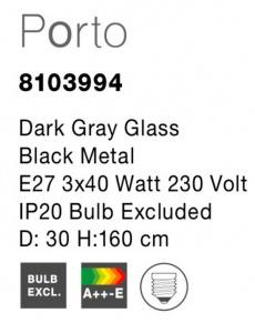 Lustra VIENTI Nova Luce 8103994 3xE27 IP20 Dark Gray  [3]