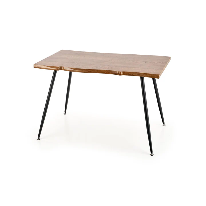 Masa LARSON, stejar natural/negru, 120x80x77 cm [2]