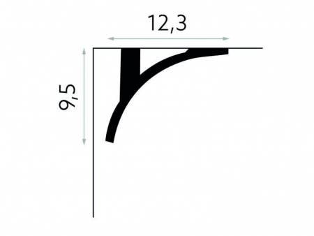 Masca galerie Polimer Rigid Polyforce Mardom QL011 123x95x2000 mm [2]