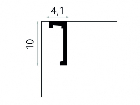 Masca galerie Polimer Rigid Polyforce Mardom QL026 100x41x2400 mm [2]