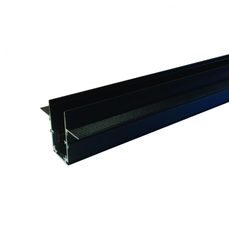 Sine magnetice - MT2MB Sina magnetica neagra incastrata trimless 2m 48V rigips 12,5cm