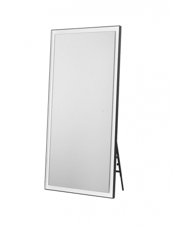 Oglinda Nova Luce ADON 9006018 Sandy Black & Inner White Aluminium & Mirror Glass LED 42W 1012lm 4000K IP44