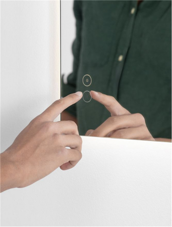 Oglinda Nova Luce ALDA 9006010 Mirror Glass & Aluminium LED 48W 978lm 4000K IP44 [5]