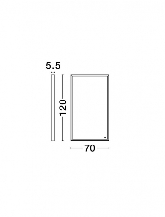 Oglinda Nova Luce AMBOR 9006020 Anodized Gold Aluminium & Mirror Glass LED 49W 2556lm 4000K IP44 [6]
