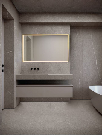 Oglinda Nova Luce AMBOR 9006020 Anodized Gold Aluminium & Mirror Glass LED 49W 2556lm 4000K IP44 [1]