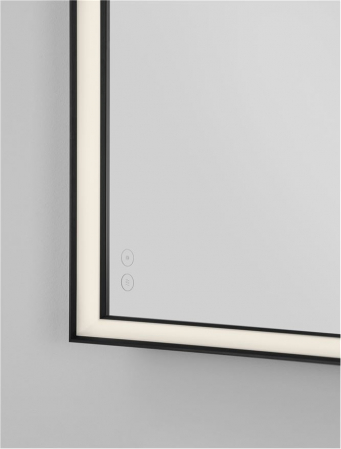 Oglinda Nova Luce AMBOR 9006022 Anodized Black Aluminium & Mirror Glass LED 48W 1648lm 4000K IP44 [6]