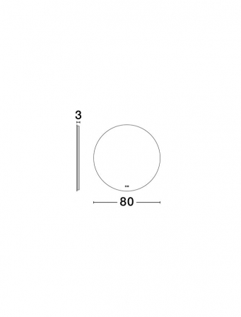 Oglinda Nova Luce DAB 9006013 Mirror Glass & Aluminium LED 42W 912lm 4000K IP44 [6]