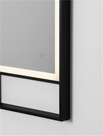 Oglinda Nova Luce DOUL 9006023 Anodized Black Aluminium & Mirror Glass LED 37W 385lm 4000K IP44 [5]