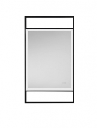 ILUMINAT - Oglinda Nova Luce DOUL 9006024 Anodized Black Aluminium & Glass LED 41W 426lm 4000K IP44