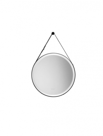 Oglinda Nova Luce REMS 9006025 Sandy Black Steel & Mirror Glass & Black Strap LED 29W 701lm 4000K IP44 [0]