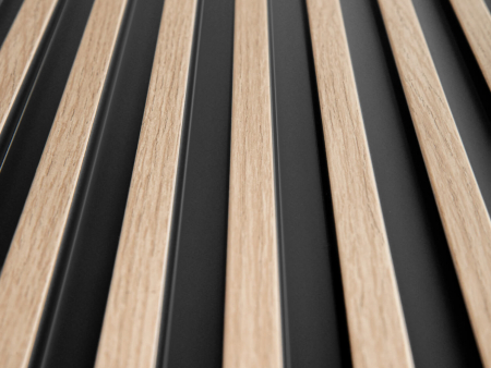 Panou riflat 3D Polimer Rigid Polyforce Mardom Stretto 2700x120x12 L0102 Light Oak [6]