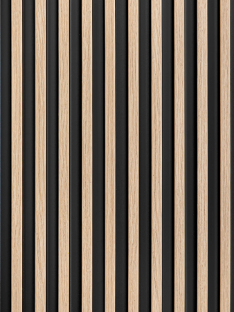 Panou riflat 3D Polimer Rigid Polyforce Mardom Stretto 2700x120x12 L0102 Light Oak [7]