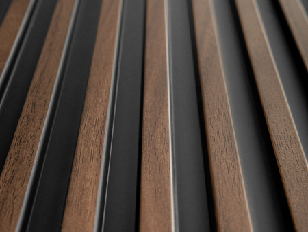 Panou riflat 3D Polimer Rigid Polyforce Mardom Stretto 2700x120x12 L0104 Dark Oak [6]