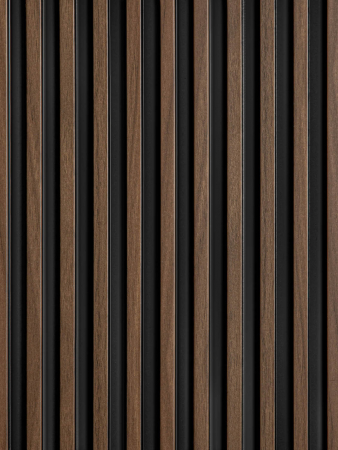 Panou riflat 3D Polimer Rigid Polyforce Mardom Stretto 2700x120x12 L0104 Dark Oak [7]