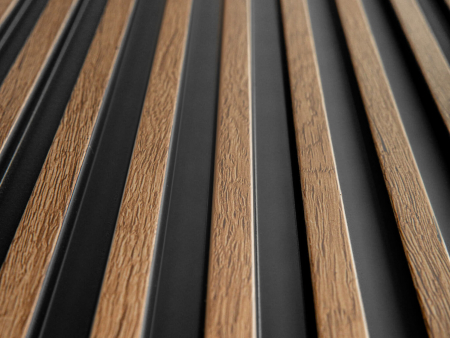 Panou riflat 3D Polimer Rigid Polyforce Mardom Stretto 2700x120x12 L0106 Classic Oak [6]