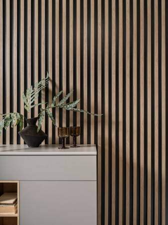 PROFILE DECORATIVE - Panou riflat Polimer Rigid Polyforce Mardom Largo 2700x115x20mm L0303 Grey Oak