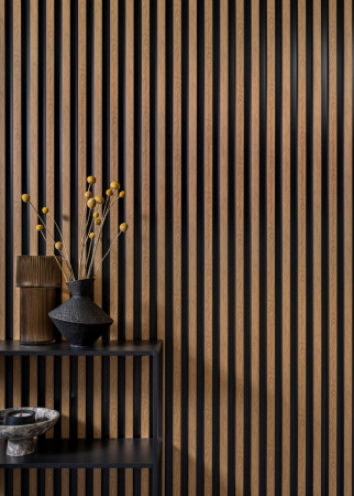 PROFILE DECORATIVE - Panou riflat Polimer Rigid Polyforce Mardom Largo 2700x115x20mm L0306 Classic Oak