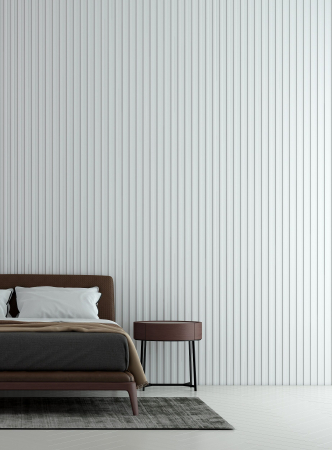 PROFILE DECORATIVE - Panou riflat Polimer Rigid Polyforce Mardom Medio 2700x121x12mm L0201 Alb Mat