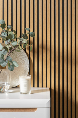 PROFILE DECORATIVE - Panou riflat Polimer Rigid Polyforce Mardom Medio 2700x121x12mm L0205 Natural Oak