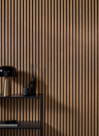PROFILE DECORATIVE - Panou riflat Polimer Rigid Polyforce Mardom Medio 2700x121x12mm L0206 Classic Oak