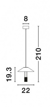Pendul Nova Luce ANAFI 9695276 Sandy Black Carbon Steel, Aluminium,Acrylic & Glass LED 8W 425lm 3000K IP20 [2]