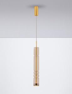 Pendul BENTO Nova Luce 9030550 LED 12 W, 1526 lm, 3000K IP20 Gold Cognac [1]