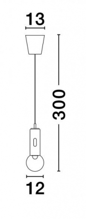 Pendul CHRONOS Nova Luce 9870025 LED 11 W , 763 lm, 3000K IP20 Sandy White [4]