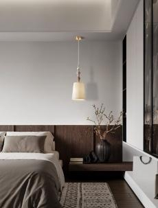 Pendul DAMO Nova Luce 9009147 1xE27 IP20 Antique Brass [3]