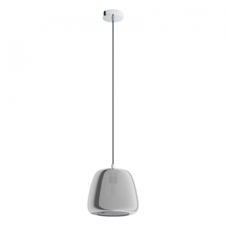 BF PENDULE - Pendul EGLO ALBARINO 39666, E27 1X40W Ø260mm, Negru Transparent