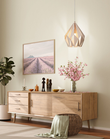 Pendul EGLO Carlton-P 49024 E27 1X60W 220-240V,50/60Hz H 1500mm x Ø310mm otel apricot  IP20 [4]