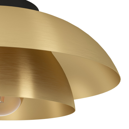 Pendul EGLO Cenciara 900849 E27 1X40W 220-240V,50/60Hz H 1100mm x Ø400mm otel negru otel alama periata/gold IP20 [2]
