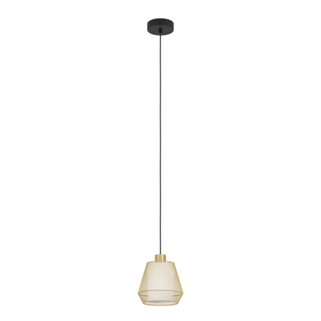 Pendul EGLO Ciudadela 900896 E27 1X40W 220-240V,50/60Hz H 1100mm x Ø180mm otel negru tesatura/otel alba/alama periata IP20