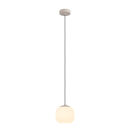 Pendule - Pendul EGLO Cominio 900893 E27 1X40W 220-240V,50/60Hz H 1100mm x Ø185mm otel taupe sticla gravata sandy IP20