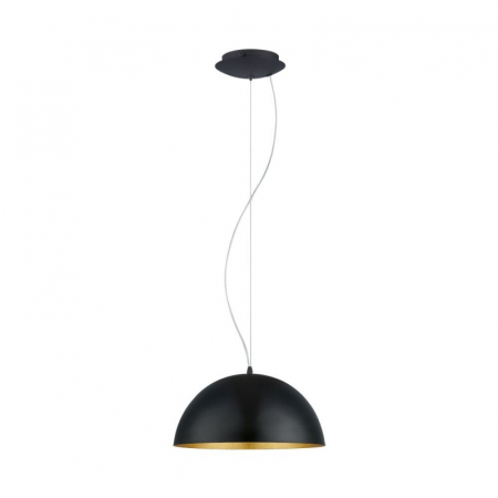 BF PENDULE - Pendul EGLO Gaetano 1 94935 E27 1X60W 220-240V,50/60Hz H 1500mm x Ø380mm otel negru/gold  IP20