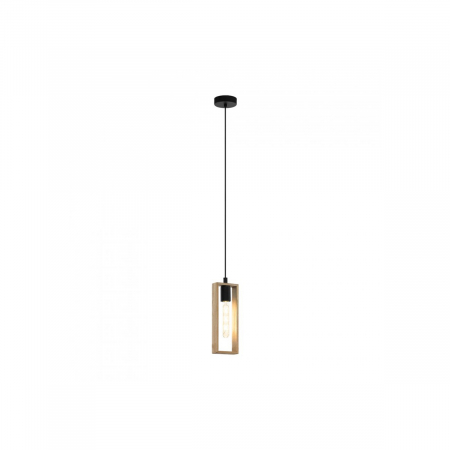 BLACK FRIDAY - Pendul EGLO Littleton, 1xE27, 1X60W, Otel, Negru/Maro - 49473