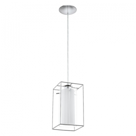 Bucatarie - Pendul EGLO LONCINO 1, E27, 1X60W, Otel, Sticla, Crom - 94377