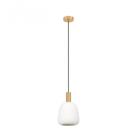 Pendul EGLO MANZANARES 900305, E27 1X40W Ø225, Alama periata, Auriu, Alb