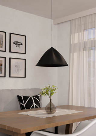 Pendul EGLO Podere 900835 E27 1X40W 220-240V,50/60Hz H 1100mm x Ø425mm otel negru  IP20 [1]