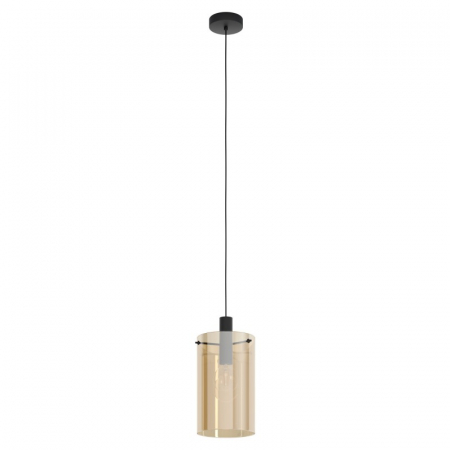 BF PENDULE - Pendul EGLO POLVERARA 39537, E27 1X40W 180mm, Otel, negru
