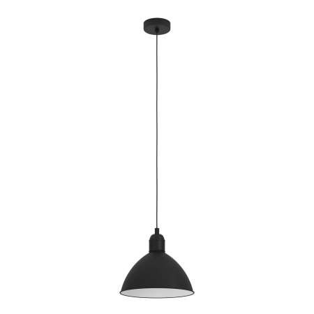 Pendul EGLO Priddy 43878 E27 1X40W 220-240V,50/60Hz H 1100mm x Ø305mm otel negru/alb  IP20