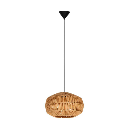 Pendul EGLO Sheldon 44143 E27 1X40W 220-240V,50/60Hz H 1100mm x Ø380mm otel negru hartie natur IP20