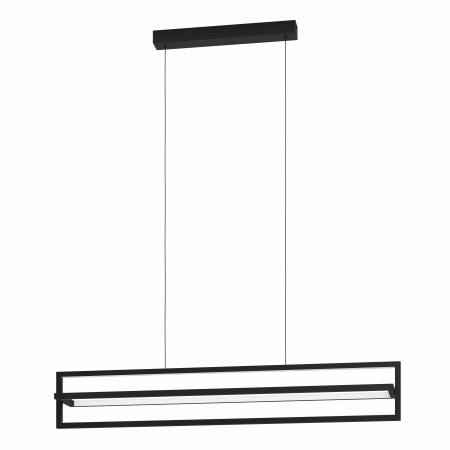 EGLO INTERIOR - Lustra EGLO Siberia LED 34W 3000-6500K 4500lm Otel Negru IP20