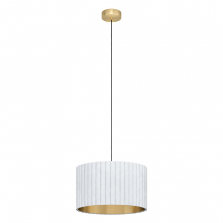 BLACK FRIDAY 2024 - Pendul EGLO TAMARESCO 39765, E27 1X40W Ø380mm, Alb, Auriu