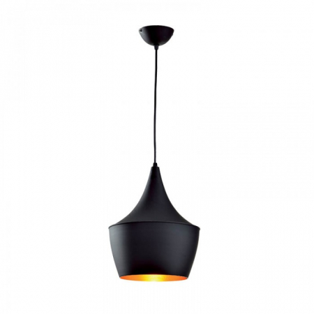 Moderne - Pendul Elmark TIM-1C, Aluminiu, Black, 1xE27, IP20, 955TIM1C