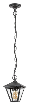 Pendule - Pendul exterior Rabalux Paravento E27 aluminiu black stil clasic, IP44 7149