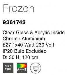 Pendul FROZEN Nova Luce 9361742 1xE27 IP20 Chrome [3]