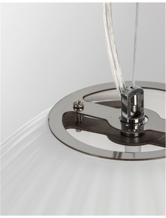 Pendul HECTOR Nova Luce 9190033 1xE27 IP20 Chrome [1]