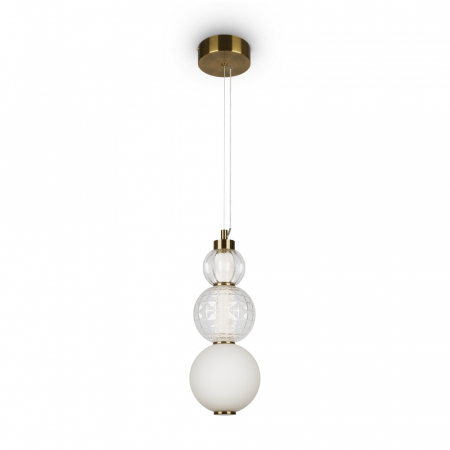 Pendule - Pendul Maytoni Collar P069PL-L16G3K LED 16W 3000K 800lm Metal/Acril Gold IP20