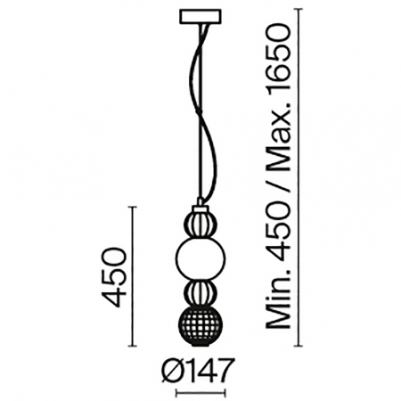 Pendul Maytoni Collar P069PL-L17G3K LED 17W 3000K 950lm Meetal Gold IP20 [3]