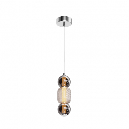 Pendule - Pendul Maytoni Drop MOD273PL-L16CH3K LED 16W 3000K 2000lm Metal Chrome IP20